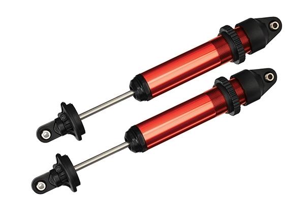 Traxxas Shocks, GTX, aluminum, red-anodized (fully assembled w/o springs) (2)