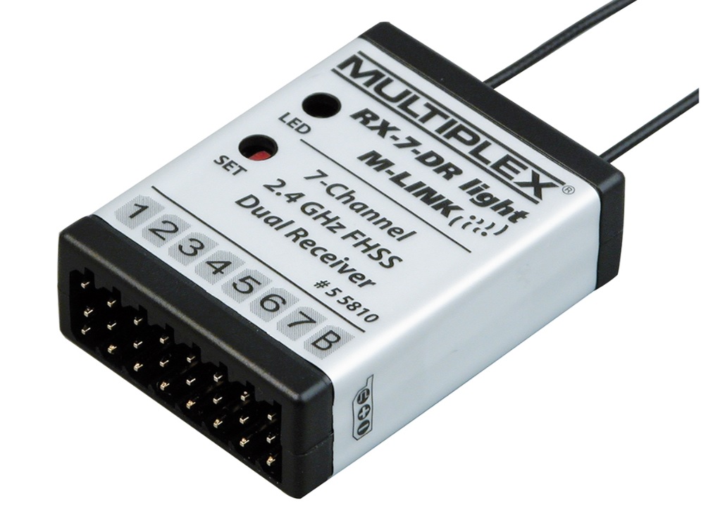 Multiplex RX-7-DR Light M-LINK 7-kanaals Ontvanger