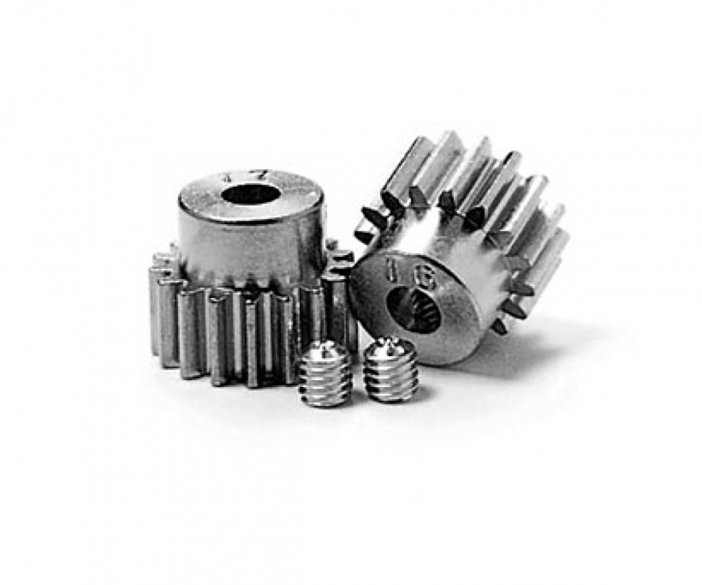 Tamiya Pinion Gear-Set 16 / 17T Alu M0.6