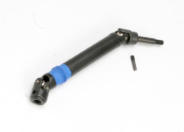Traxxas Driveshaft assembly (1), left or right (fully assembled, ready to install)/ M3/12.5mm yoke pin (1)