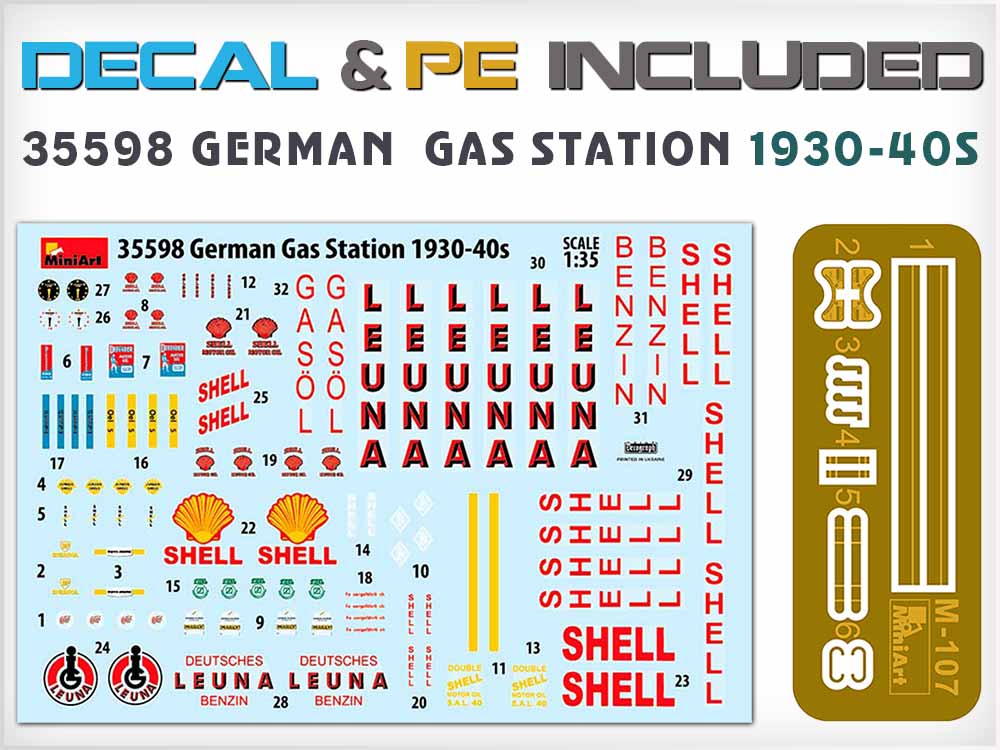MiniArt German Gas Station 1930-40s 1/35