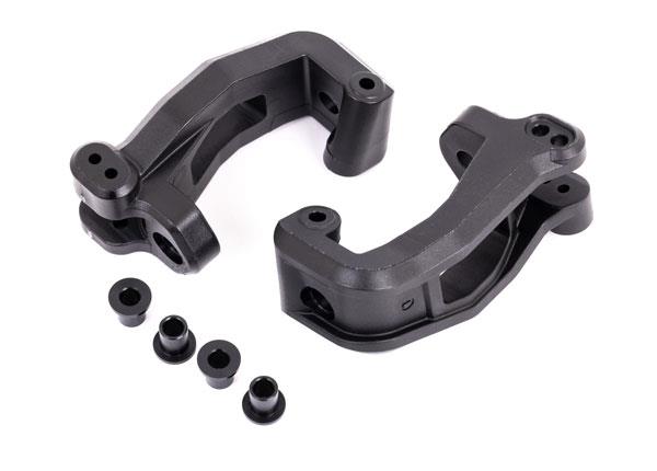 Traxxas Caster blocks (c-hub) left & right/ kingpin bushings (4)