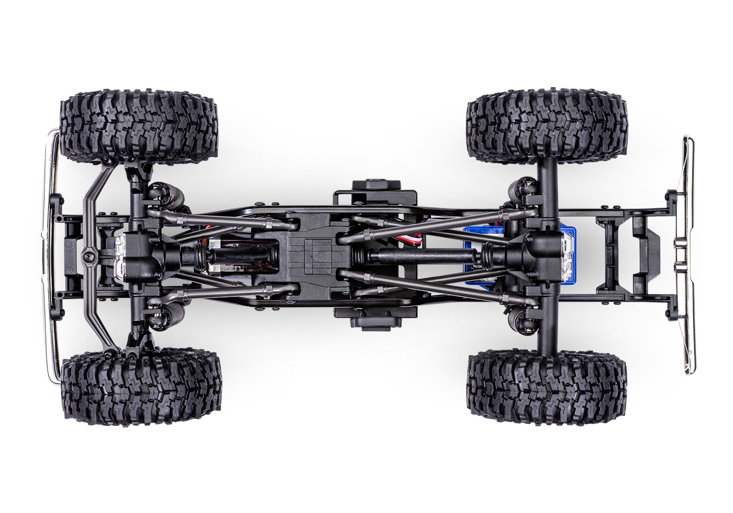 Traxxas TRX-4M High Trail Ford F-150 Ranger XLT Truck 4WD Electric Scale and Trail Crawler with TQ 1/18 Blue
