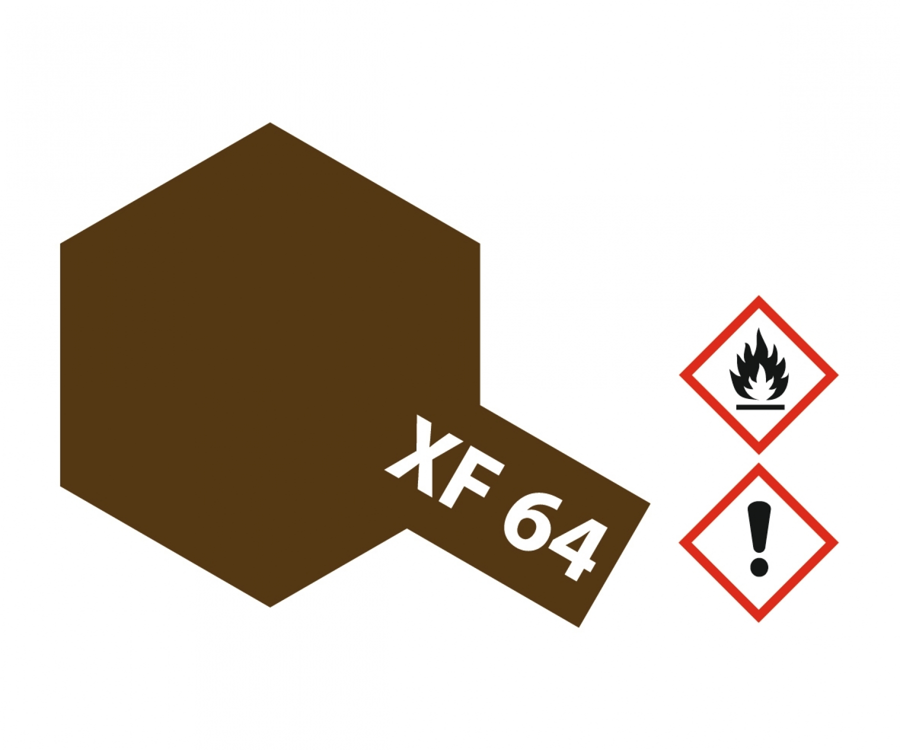 XF64 Potje Red Brown flat 23ml Tamiya