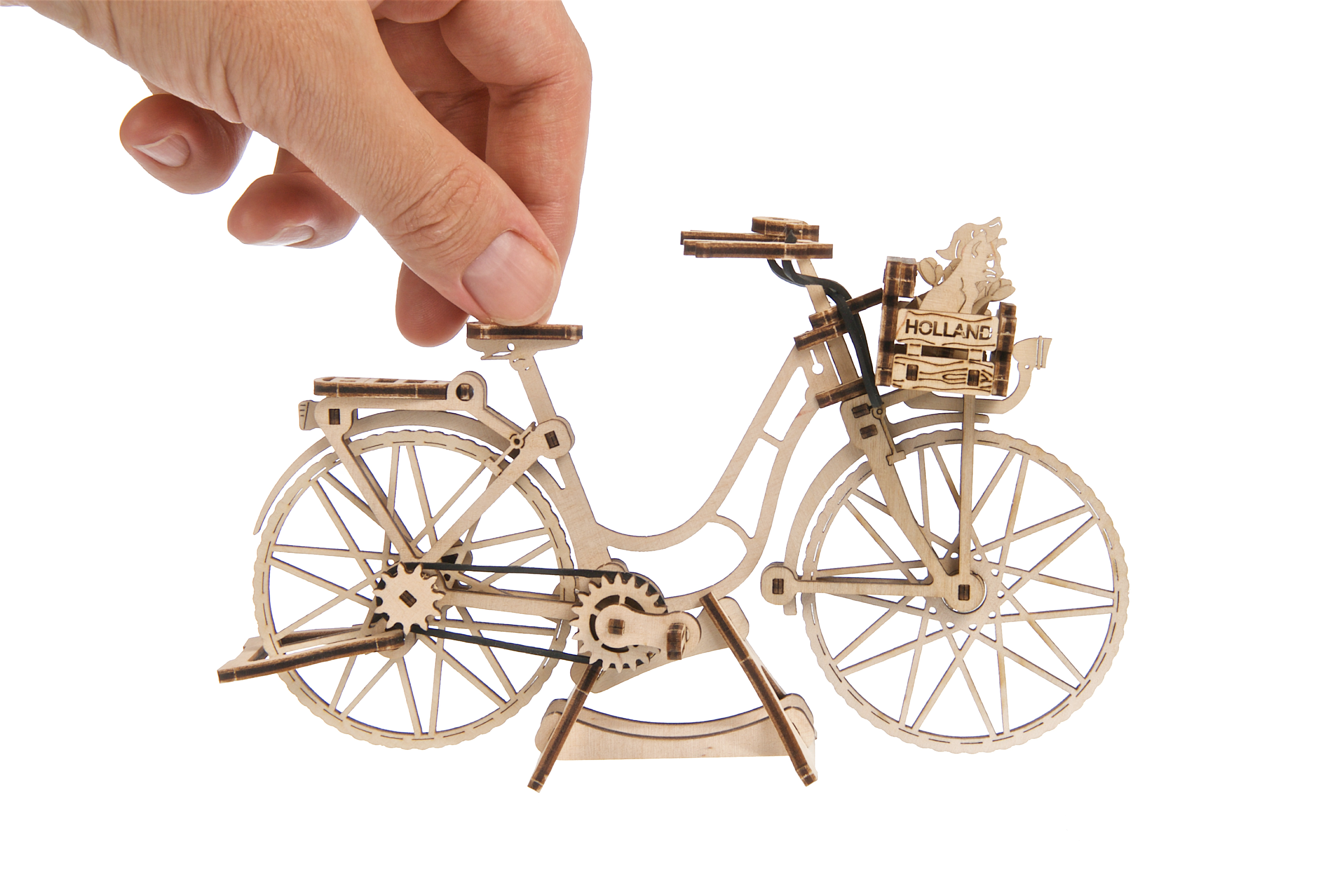 U-Gears Hollandse Fiets mechanisch houten bouwpakket