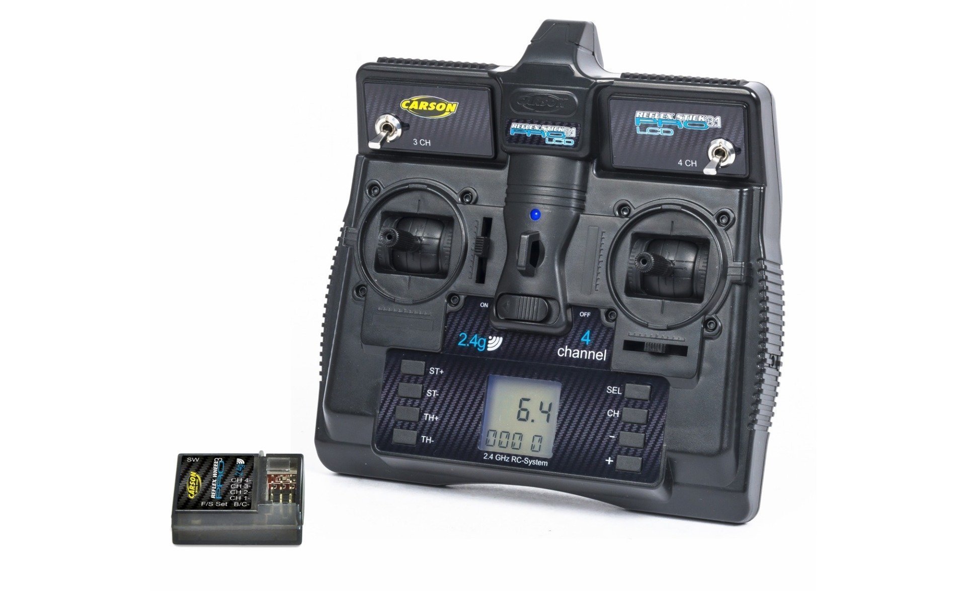 Carson Reflex Stick Pro 3.1 2.4Ghz LCD 4 Kanaals Zenderset
