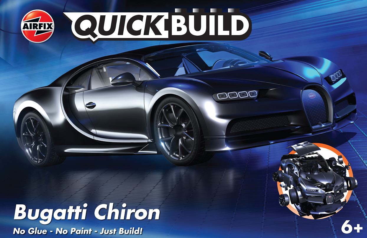 AirFix Quickbuild Bugatti Chiron-Black Kit