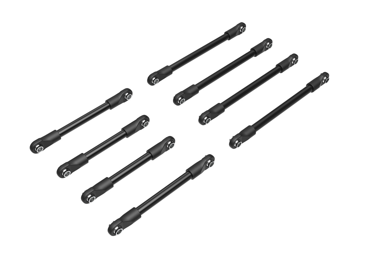 Traxxas Suspension link set, steel (includes 4x53mm front lower links (2), 4x46mm front upper links (2), 4x68mm rear lower or upper links (4))