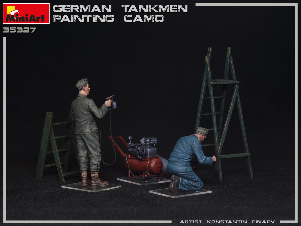 MiniArt German Tankmen Painting Camo 1/35