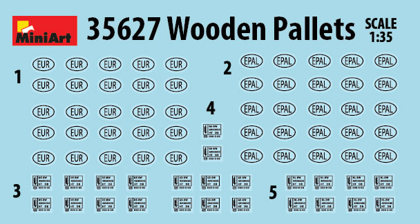 MiniArt Wooden Pallets 1/35