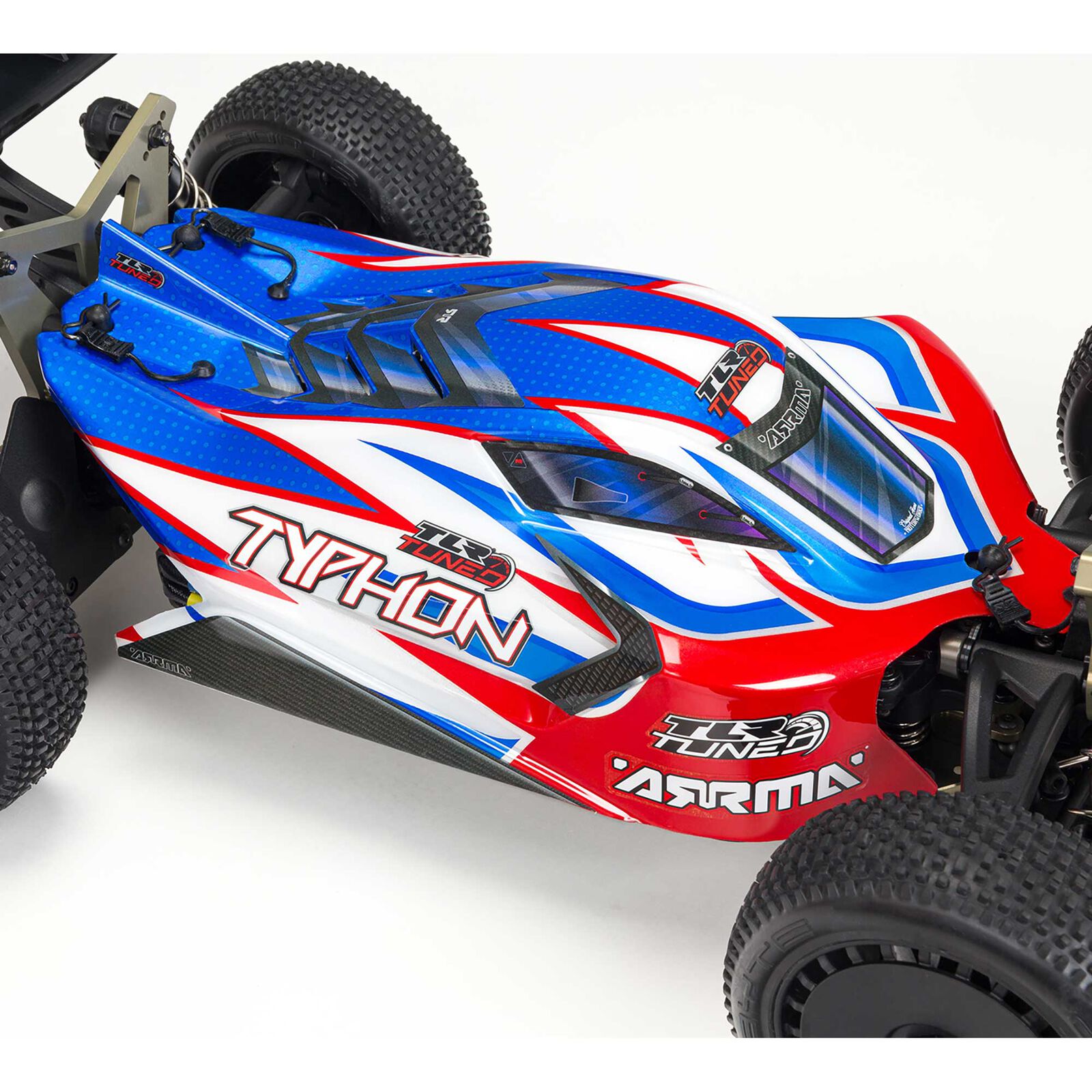 Arrma TLR Tuned TYPHON 6S 4WD BLX RTR, Red/Blue Buggy 1/8