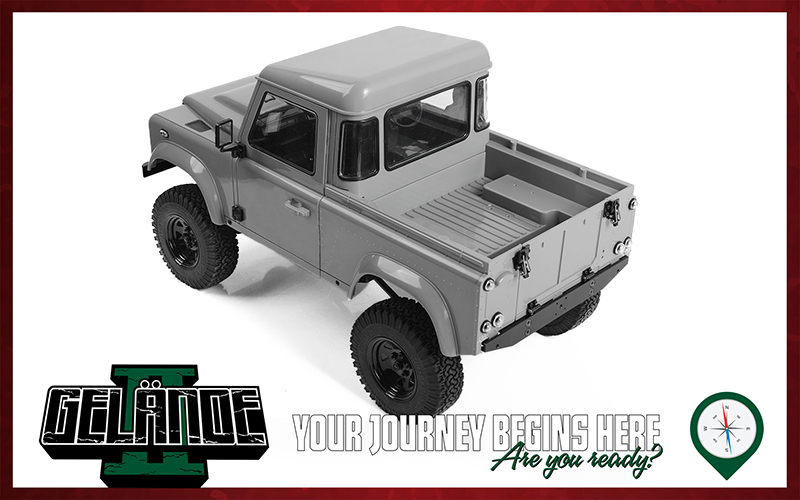 RC4WD Gelande II Truck Kit with 2015 Land Rover Defender D90 Body Set 1/10