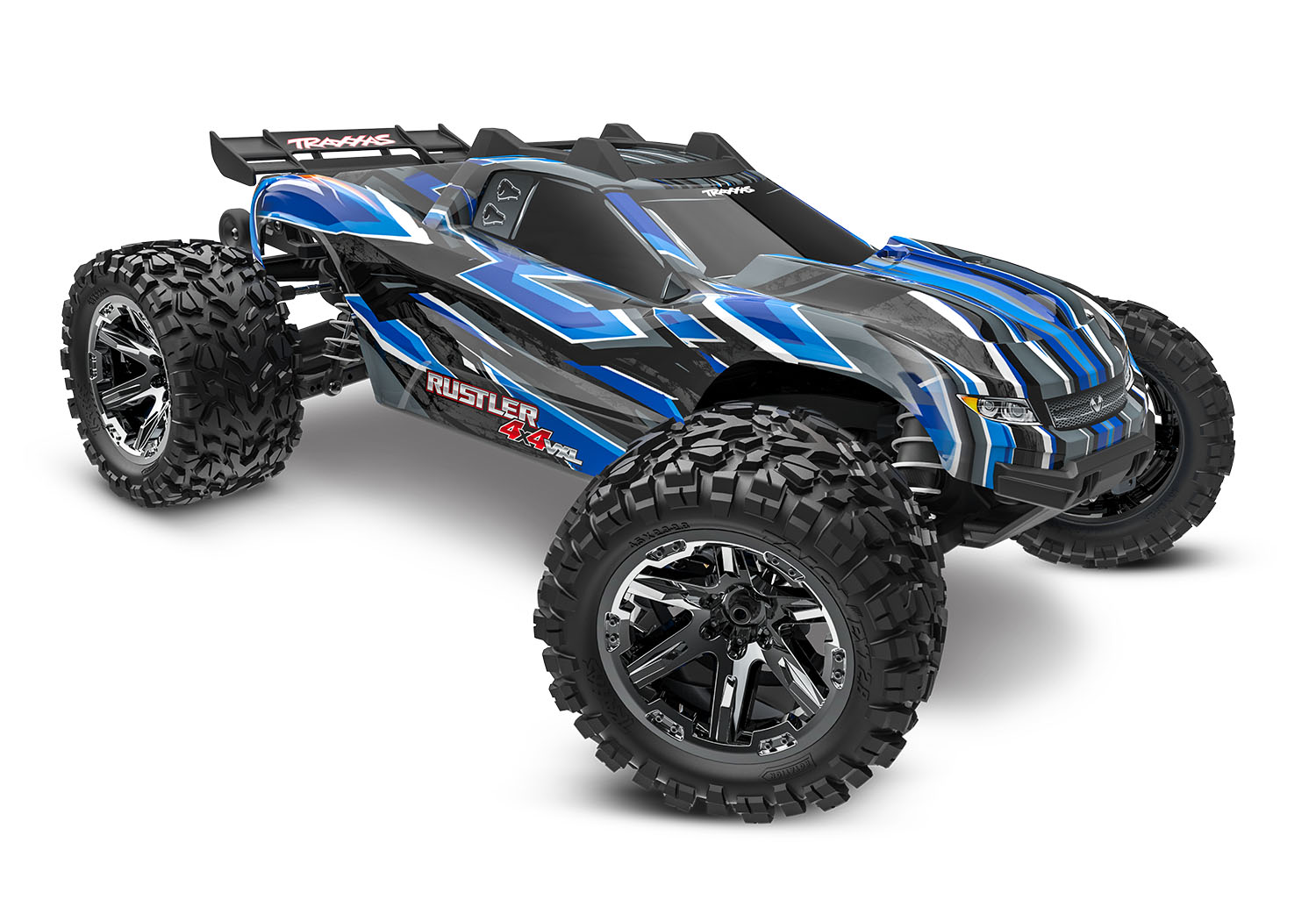 Traxxas Rustler 4X4 VXL HD TQi TSM 1/10 Scale High-Performance Brushless Stadium Truck Blue