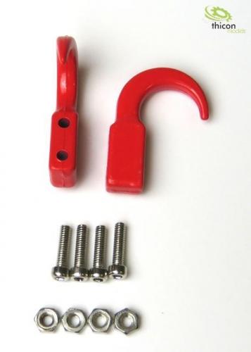 Thicon Metalen Haken Rood (2)