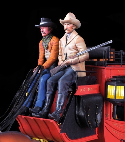 Artesania Latina Set van 4 Figuren in Resin voor Stagecoach 1/12