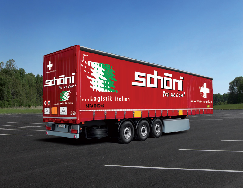 Italeri Curtainside Trailer "Schoeni.ch" 1/24