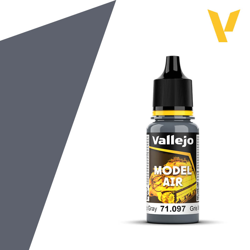 71097 Vallejo Medium Gunship Gray Model Air 18ml