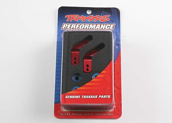 Traxxas Stub Axle Carriers Rustler/Stampede/Bandit (2) 6061-T6 Aluminium Red