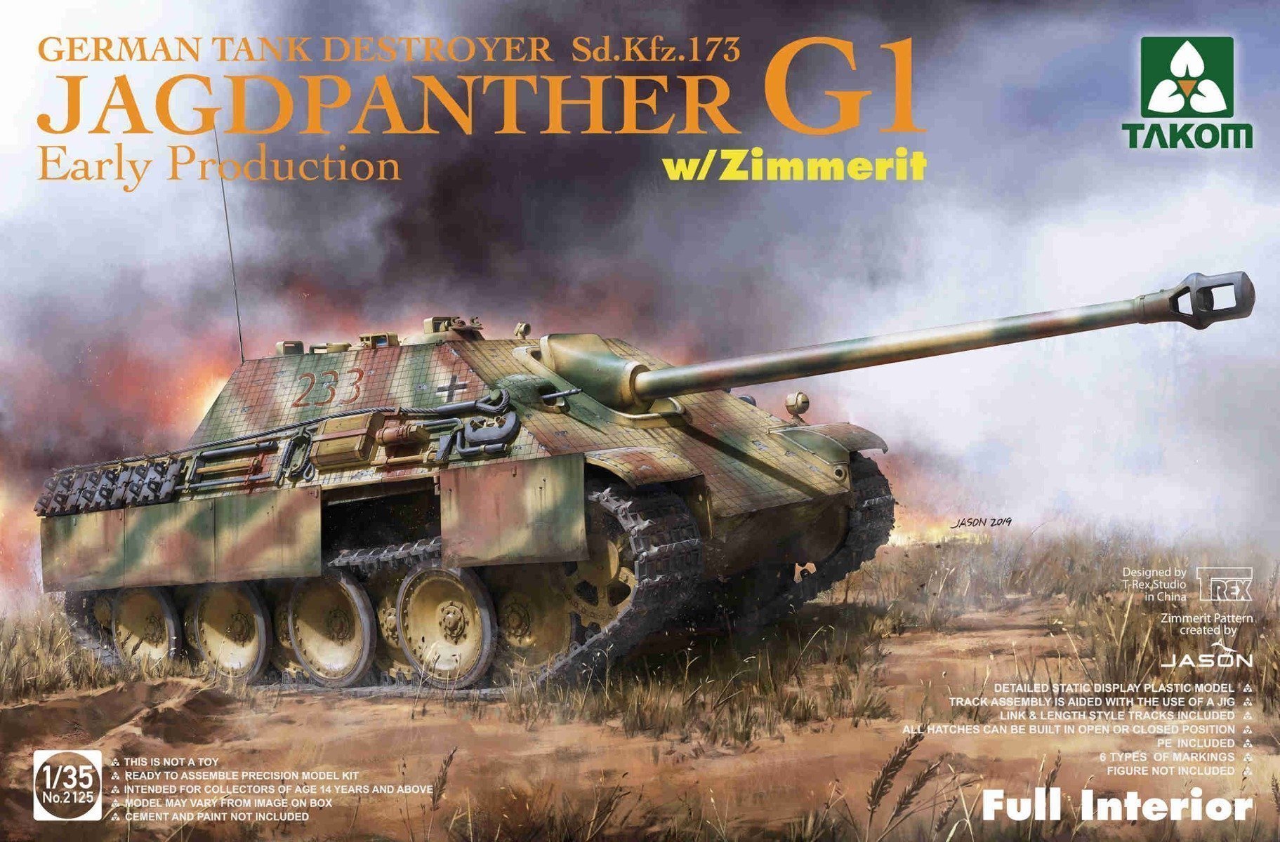 Takom Jagdpanther G1 Early Production Full Interior 1/35