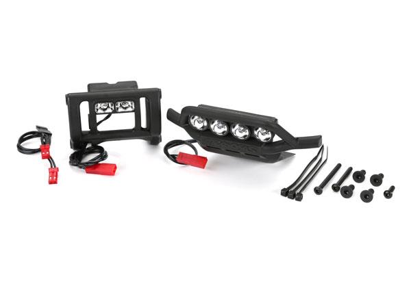 Traxxas LED light set complete (includes front and rear bumpers with LED light bar rear LED harness & BEC Y-harness) (fits 2WD Rustler or Bandit)