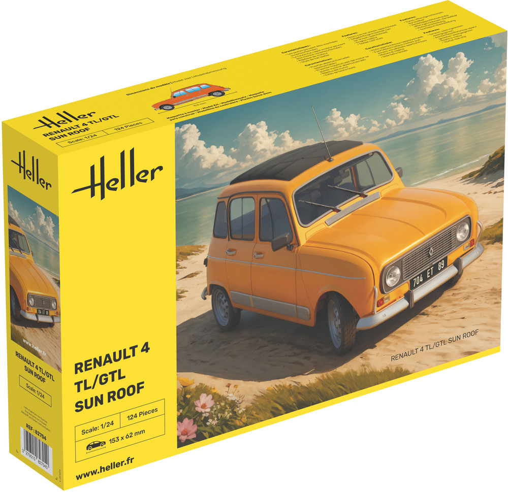 Heller Renault 4 TL/GTL Sun Roof 1/24