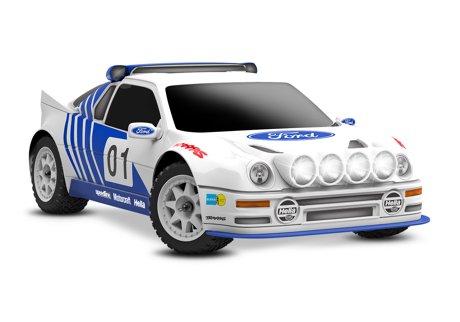 Traxxas Mini Rally VXL Ford RS200 incl battery and charger White 1/12