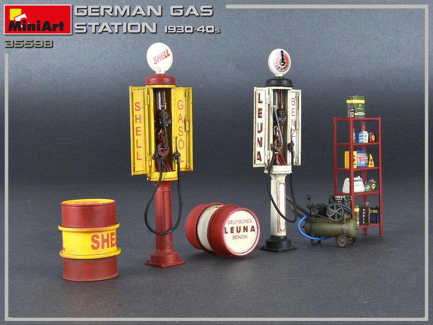 MiniArt German Gas Station 1930-40s 1/35