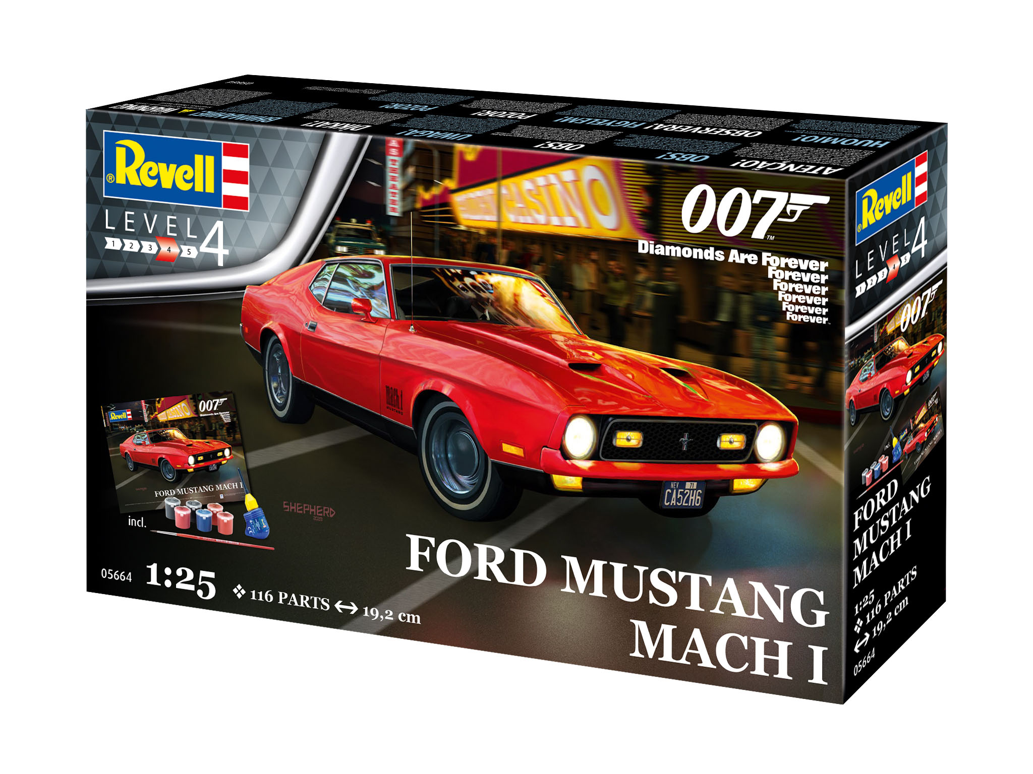 Revell Geschenkset Ford Mustang Mach 1 (James Bond 007) "Diamonds Are Forever" 1/25