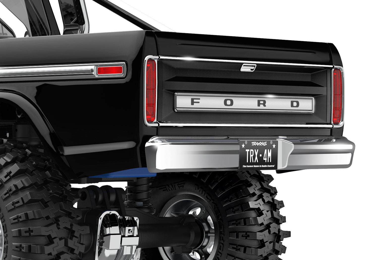 Traxxas TRX-4M High Trail Ford F-150 Ranger XLT Truck 4WD Electric Scale and Trail Crawler with TQ 1/18 Blue