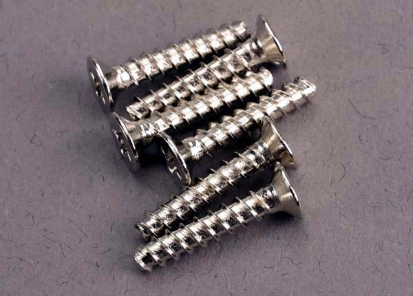 Traxxas Screws 3x15mm countersunk self-tapping (6)
