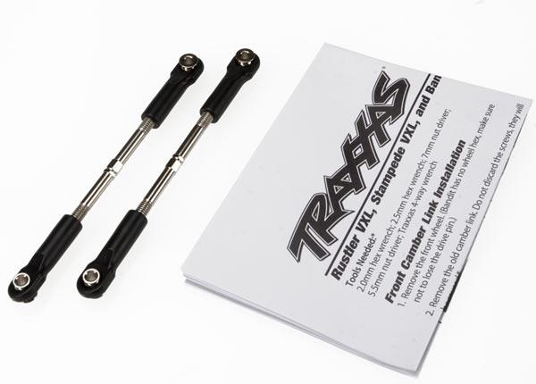 Traxxas Turnbuckles, toe link, 61mm (96mm center to center) (2) (assembled with rod ends and hollow balls) (fits Stampede®)