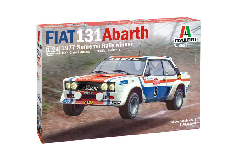 Italeri Fiat 131 Abarth 1977 Sanremo Rally Winner 1/24