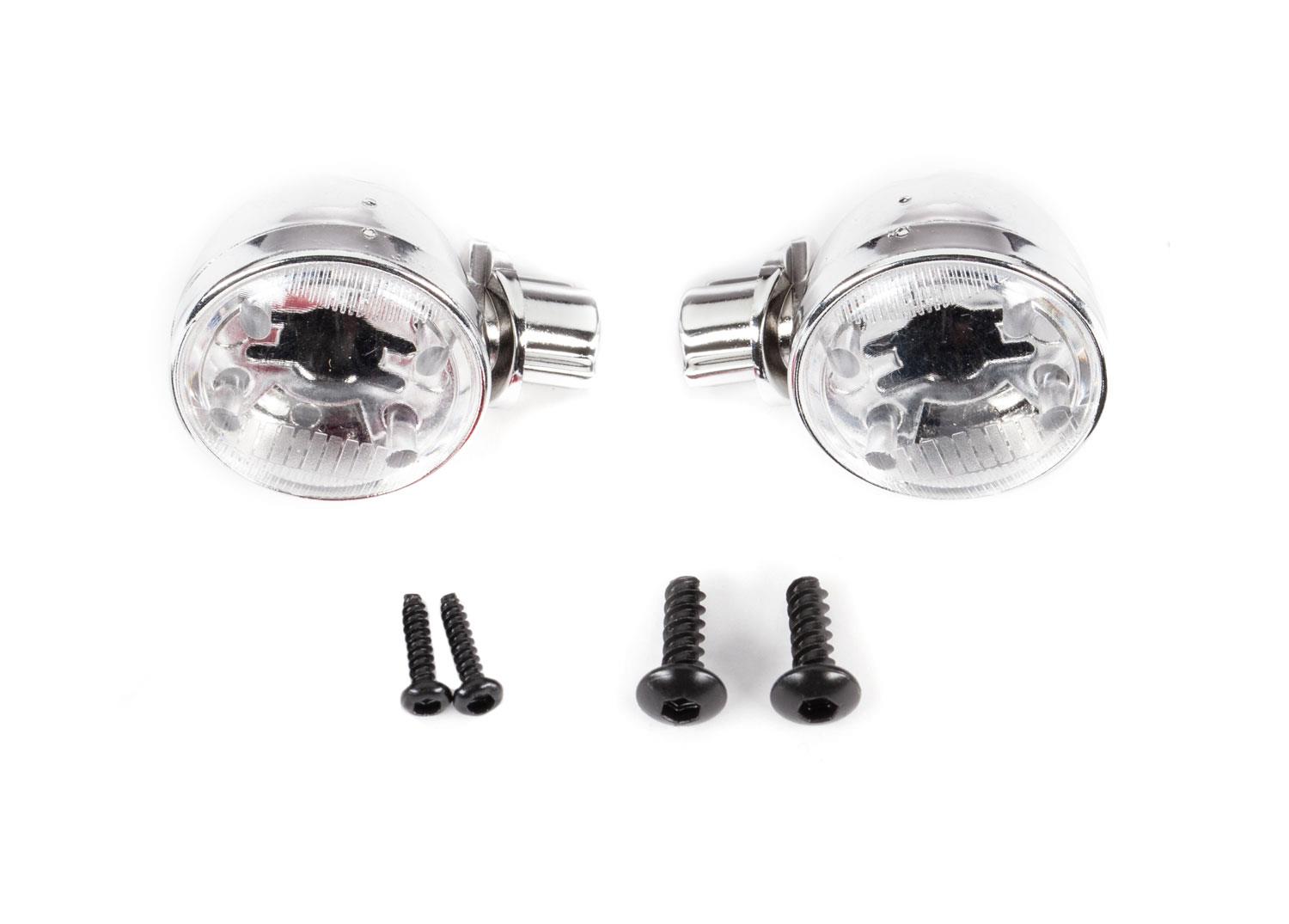Traxxas Headlight housings (left & right)/ headlight lens (2)/ 2.6x8 BCS (2)/ 1.6x7 BCS (self-tapping) (2) (fits #9333 or 9335 body)