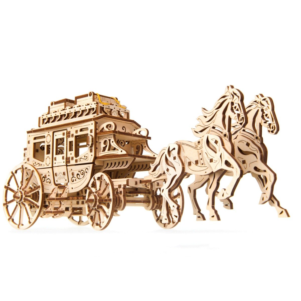 U-Gears Stagecoach / Koets mechanisch houten bouwpakket