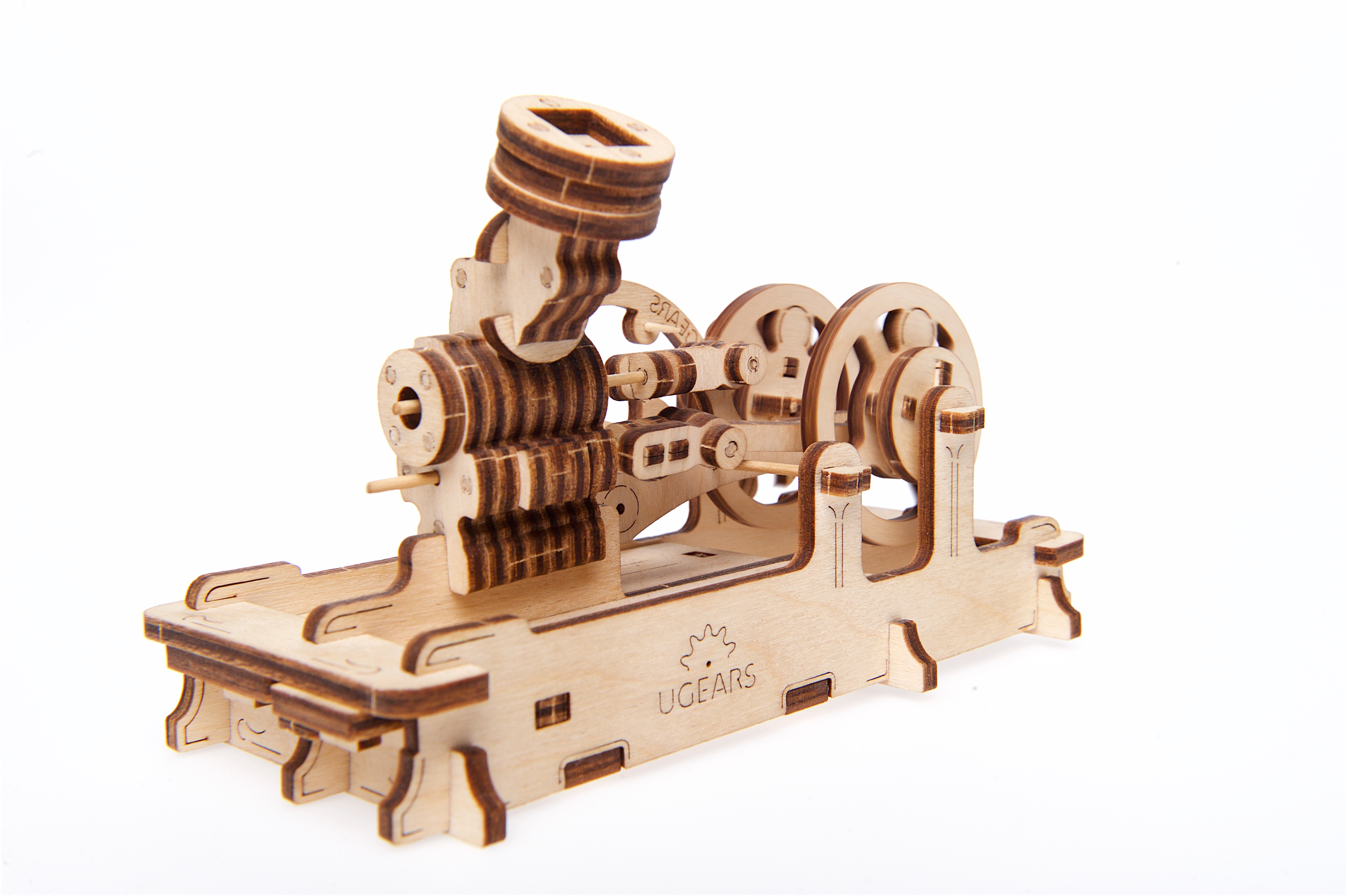 U-Gears Pneumatische Motor mechanisch houten bouwpakket
