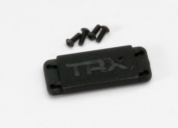 Traxxas Cover plate steering servo/ 3x8 BCS (4)