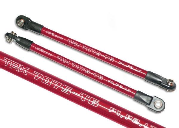 Traxxas Push Rod Red (aluminum) (assembled with rod ends) (2) (use with long travel or #5357 progressive-1 rockers)