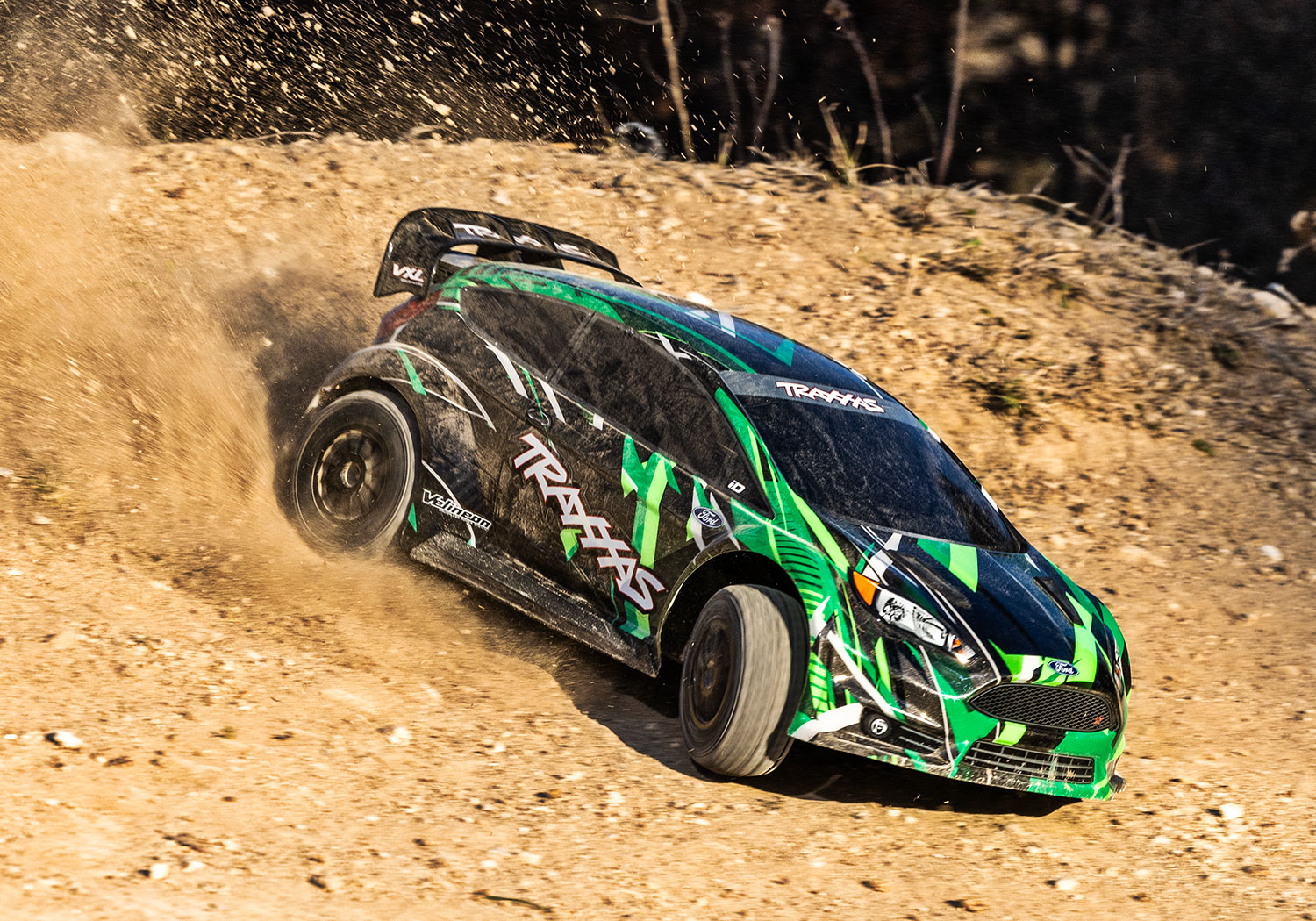 Traxxas Ford Fiesta ST Rally VXL 4x4 TQ 1/10 Scale Brushless Rally Car Green