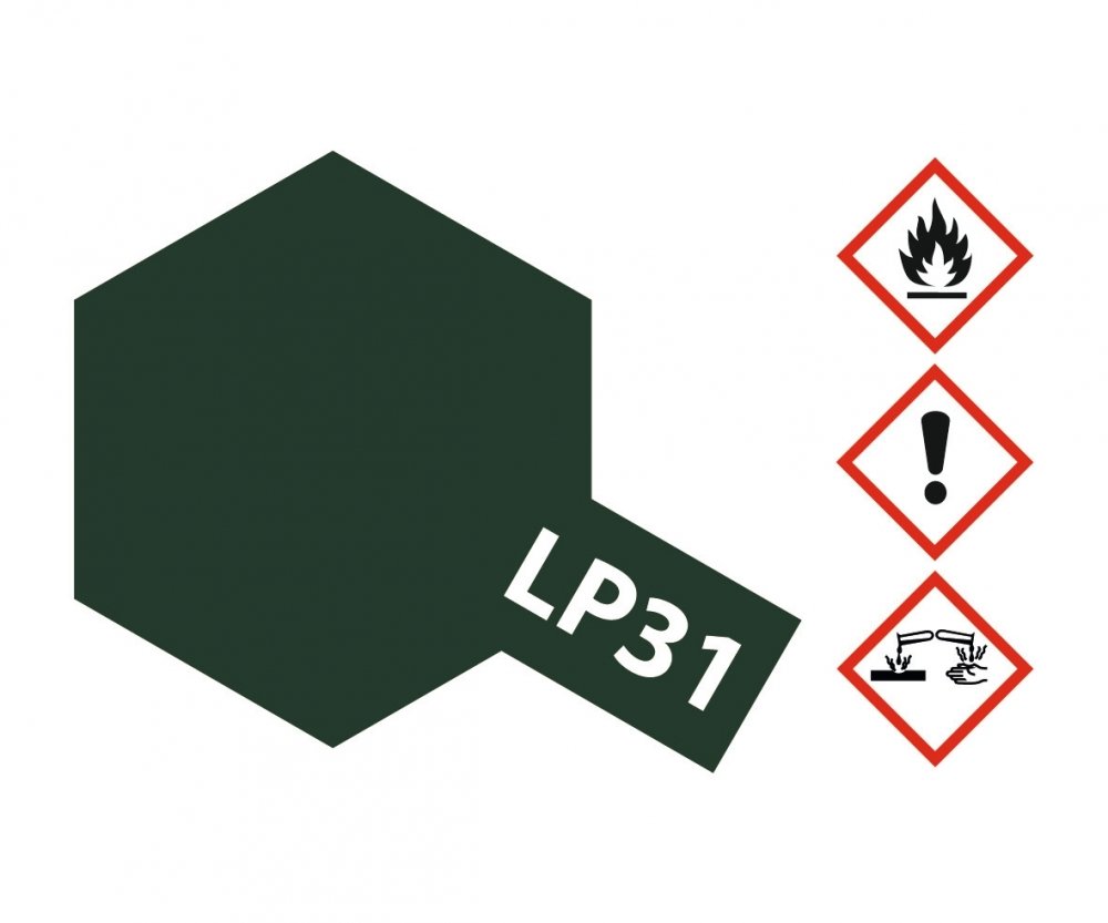 LP31 Potje Dark Green 2 IJN satin 10ml Tamiya