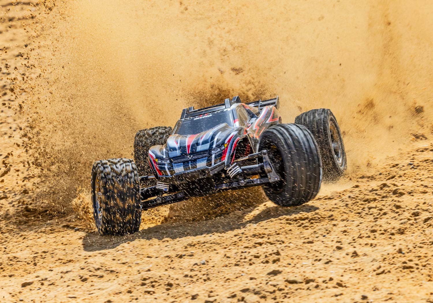 Traxxas Rustler 4X4 VXL HD TQi TSM 1/10 Scale High-Performance Brushless Stadium Truck RED
