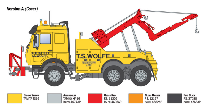 Italeri Mercedes-Benz Wrecker Truck 1/24