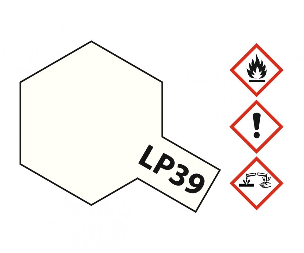 LP39 Potje Racing White brillant 10ml Tamiya