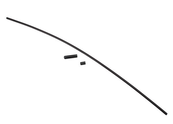 Traxxas Antenna Tube Black (1)/ Vinyl Antenna Cap (1)/ Wire Retainer (1)