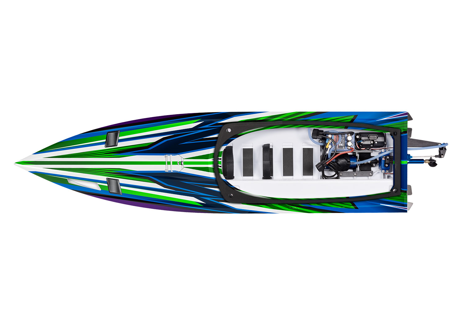 Traxxas Spartan SR36 Brushless Race Boat TQi TSM GREEN