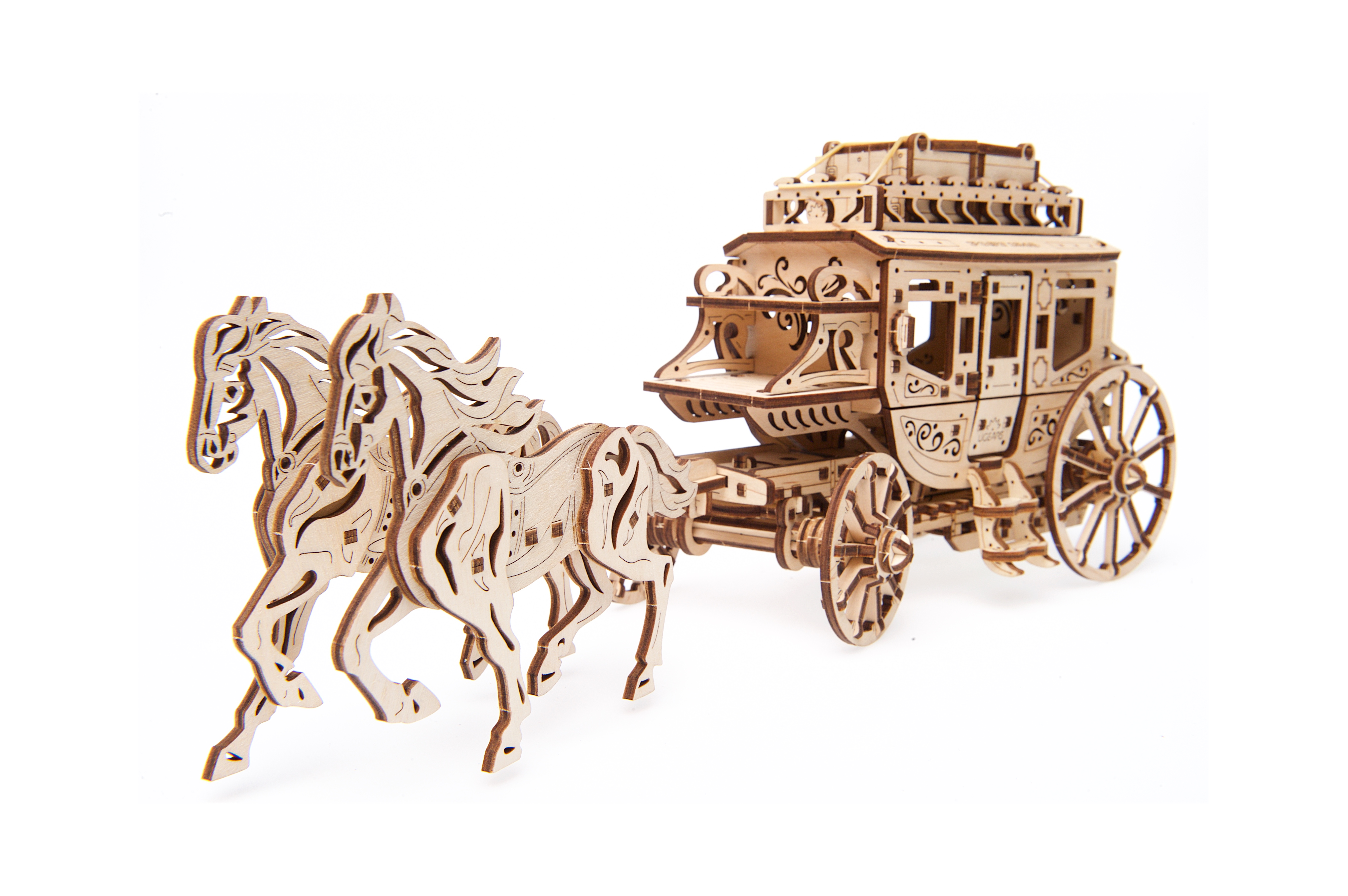 U-Gears Stagecoach / Koets mechanisch houten bouwpakket