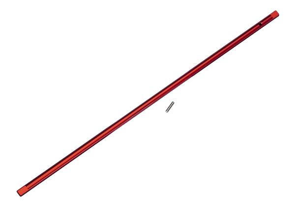 Traxxas Driveshaft center aluminum / pin red