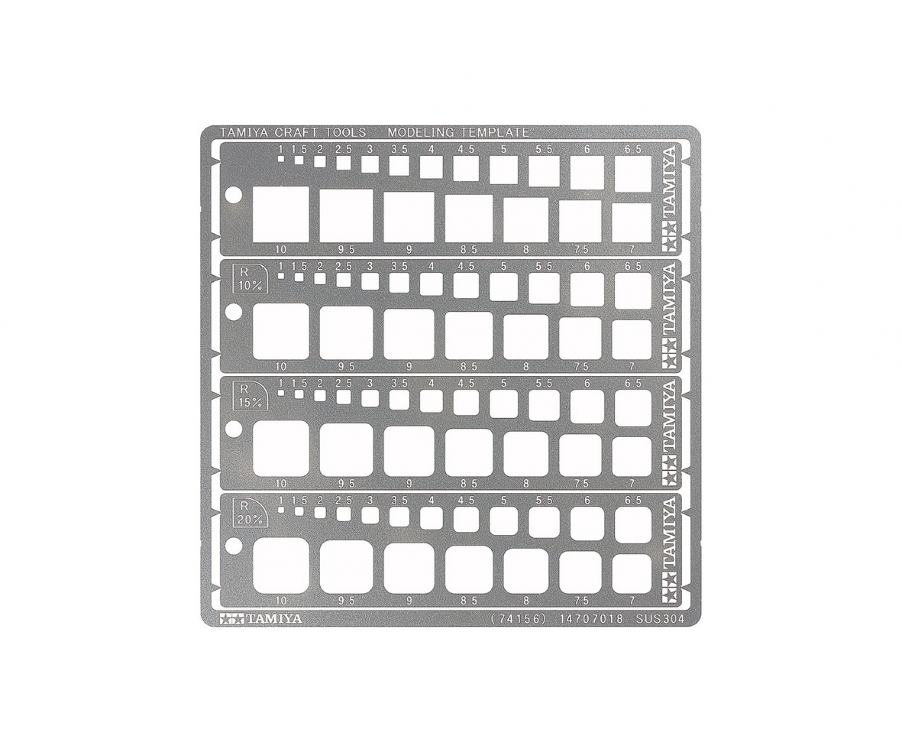 Tamiya Modeling Template Square 1 - 10mm