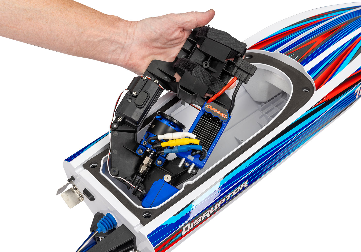 Traxxas Disruptor 4S 40+ MPH High-Performance Boat Blue