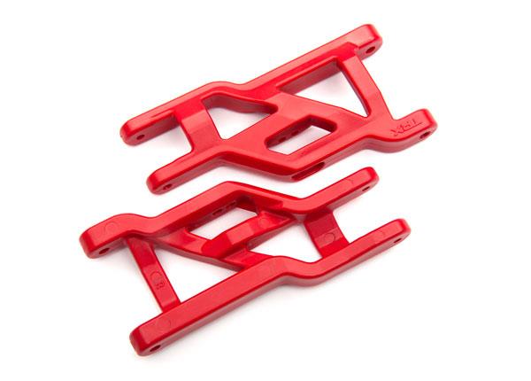Traxxas Suspension arms front (RED) (2) (Heavy Duty Cold Weather Material)