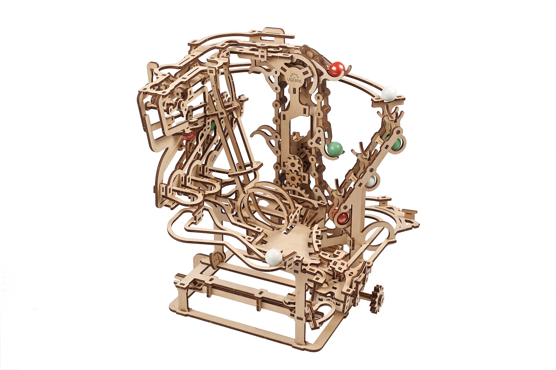U-Gears Chain Hoist Knikkerbaan mechanisch houten bouwpakket